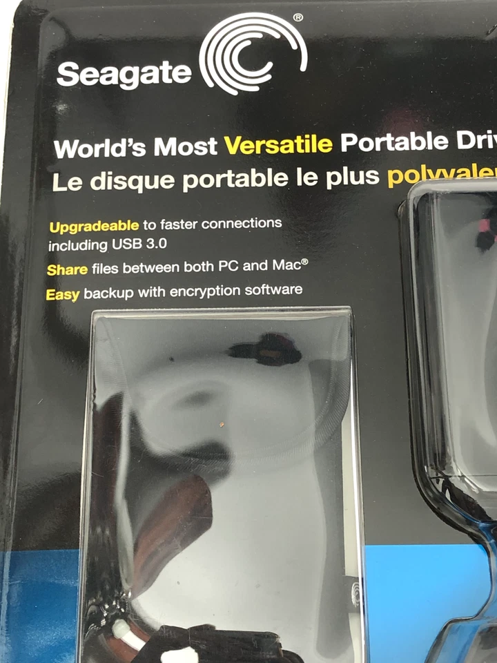 Seagate Free agent Goflex 500gb bundle USB 2.0 Mac & Windows 7 New - Image 3 of 4