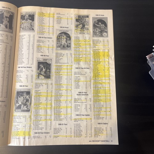 Beckett Basketball Monthly Issue #72 July 1996 Grant Hill Glenn Robinson - Picture 3 of 3