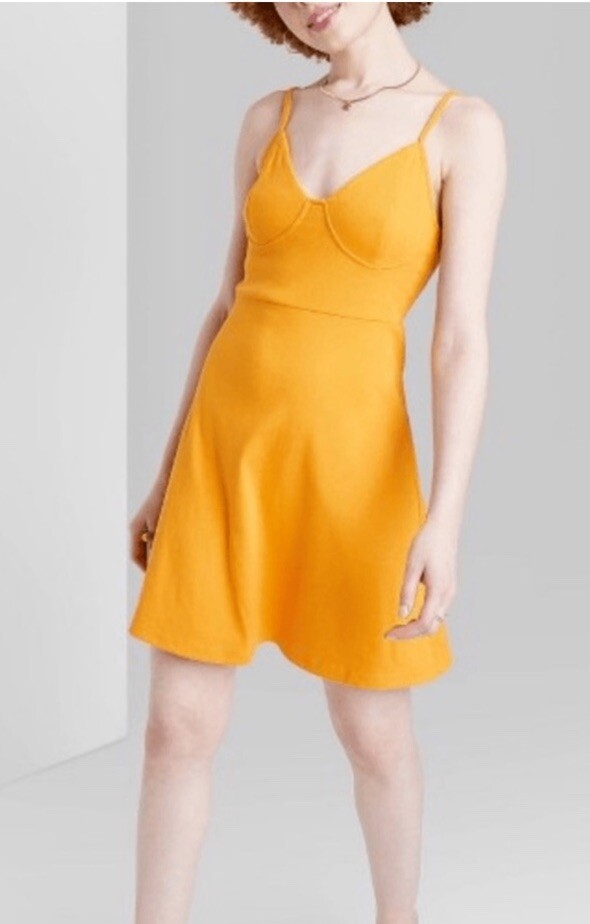 ribbed knit skater dress Windsor Chic Staple Ribbed Knit Skater Dress