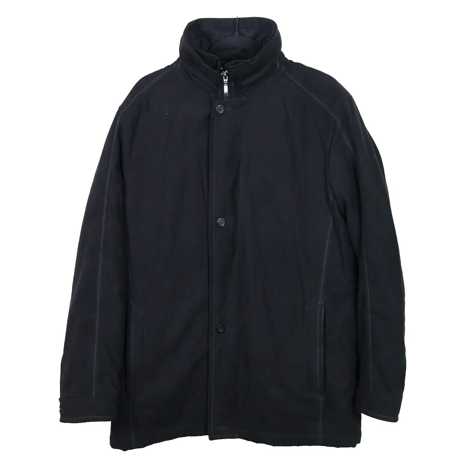 Tamaño Regular Negro Bugatchi Uomo abrigos, chaquetas y chalecos para hombres