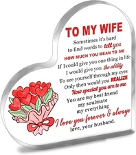 Valentines Day Gifts - I Love You Gifts for Him, Her - Acrylic Puzzle Printed Me
