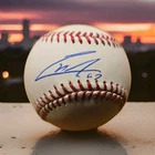 CEDDANNE RAFAELA WITH #3 LICENSED BECKETT AUTHENTICATED SIGNED MANFRED BASEBALL