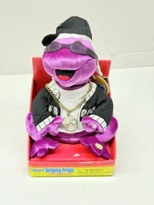 New Gemmy Frogz Hip-hop Dancing Frog 50 Cent in Da Club Rap It Ribbit 2005