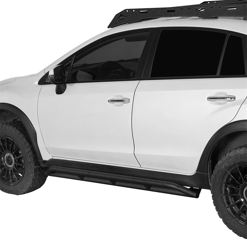 2x Body Slider Tubular Guard for Subaru XV Crosstrek 2013 2014 2015 2016 2017 - Image 4 of 4