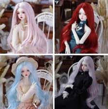 BJD Crimped curls Wig hair For 1/3 1/4 1/6 BJD Doll High Temperature Fiber Doll