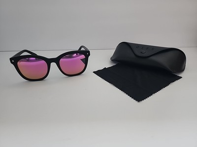 DIFF Eyewear RYDER Polarized Sunglasses Black Frame & Pink Lenses Mb-pk34p