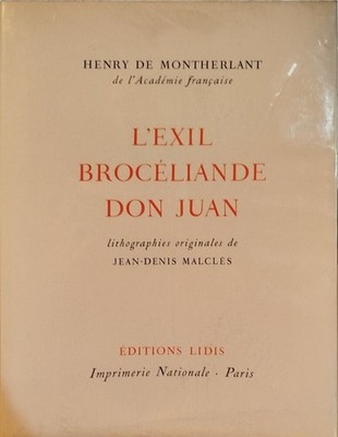L'exil-brocéliande - don juan / Original Lithographien von Jean Denis