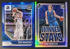 2024 Optic Dirk Nowitzki Blue Hyper Prizm /175 LEGENDS w/ Silver Winner Stays :F