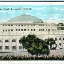 c1910s Los Angeles, CA Angelus Temple Birds Eye PC California Post Cards LA A324