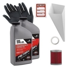 Factory Racing Parts SAE 10W-40 2qt Oil Change Kit Fits Suzuki Quadrunner LT160 55.98 per gallon