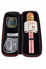 BONAOK Wireless Handheld Karaoke Microphone Gold Pink White Bluetooth