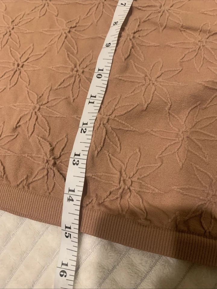 Minifalda corta diurna con textura marrón caramelo latte talla mediana Hippie Rose Juniors Foto 2 de 3