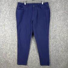 Lululemon Canvas ABC Pants Men 34x30 Navy Blue Classic Fit Utilitech LM5AQ6S EUC