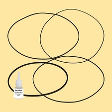 Riemen Öl = Kit 5 für Philips N 4450 Tape Recorder