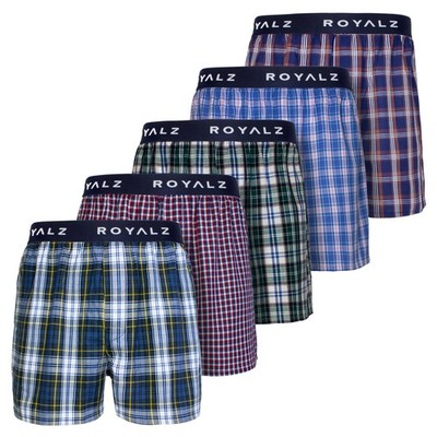 Boxershorts American Style für Herren 5er Pack Weite Männer Unterhosen Baumw...