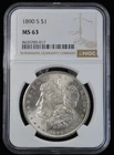 1890 S Morgan Silver Dollar $1- NGC MS63 Better Date San Francisco
