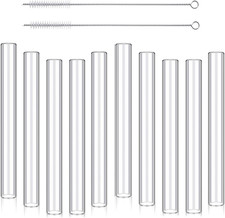 10 Pack 4 Inch Long Borosilicate Glass Blowing Tubes 10mm OD 1.5mm Thick Wall Tu