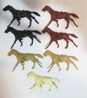 MARX BLUE AND GRAY PLAYSET LOT OF 7 CAVALRY HORSES 54mm VINTAGE CIVIL WAR &