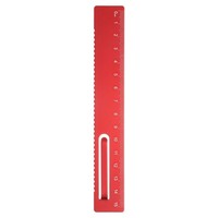 Lineal 15Cm Gerades Lineal Metrisch Aluminium Clip Rot, 1 StüCk