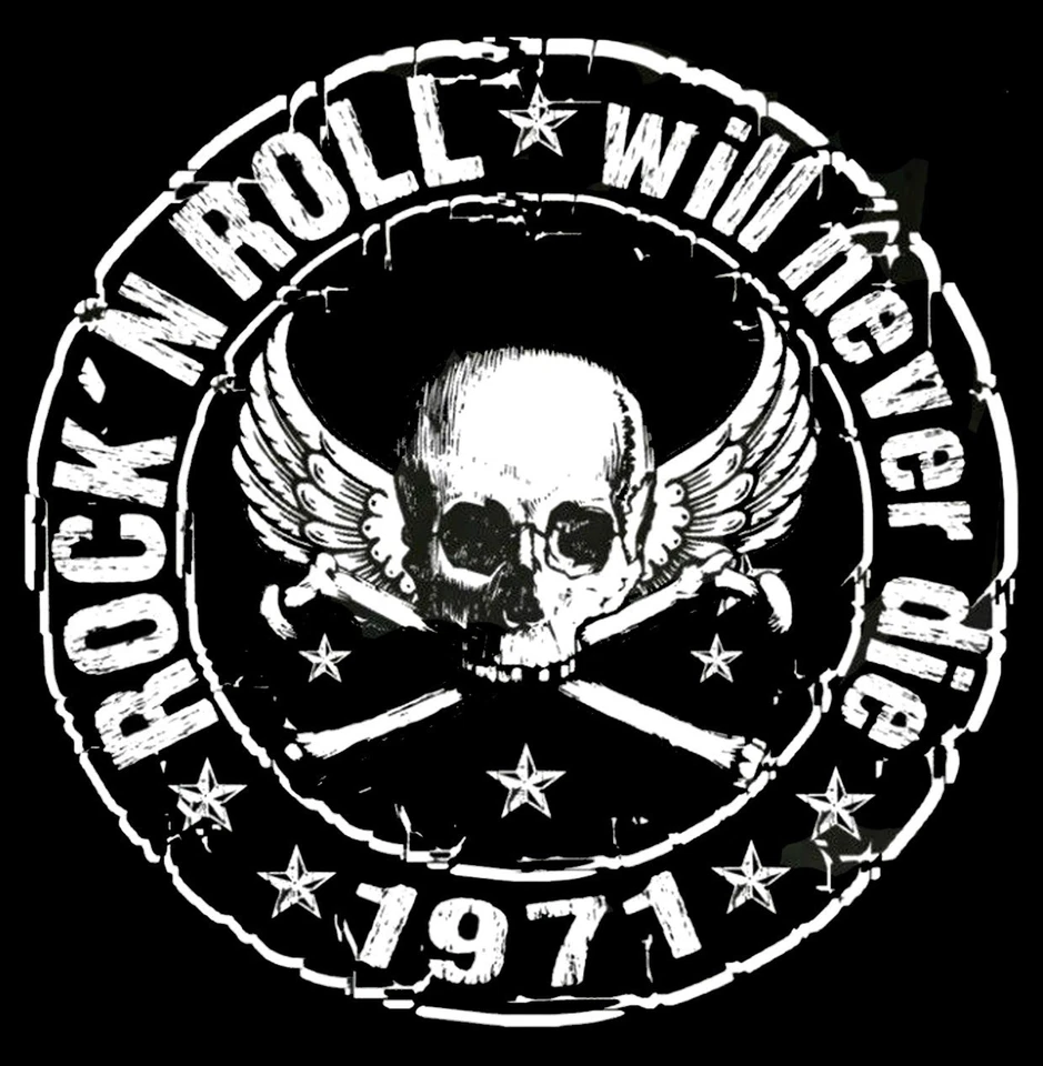 Skull Biker Rockabilly Hotrod Rock n Roll Chopper Black T-Shirt -411-SW-Kids - Image 2 of 2
