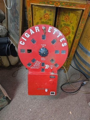 coin operated cigarette machine 5418 Vintage Dial A Smoke Art Deco Cigarette Vending Machine Coin Operated