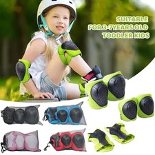 Kids Knee Elbow Wrist Pads Set 6PCS Protective Gear for Bike Skate Scoot  US&