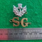 WW1 Scots Guards Regiment Shoulder Title Badge SG