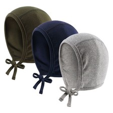Newborn Baby Hospital Hat Infant Set Head Cap Lovely Ears Belt Beanie 0-6Mont...