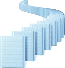 Metronic Bubble Mailers 6x10" 100 Pack Usable Size 6x10 100PC, Light Blue 