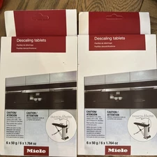 2 Pack Miele Descaling Tablets for Coffee Machines Steam Ovens Ranges 12 Tablets