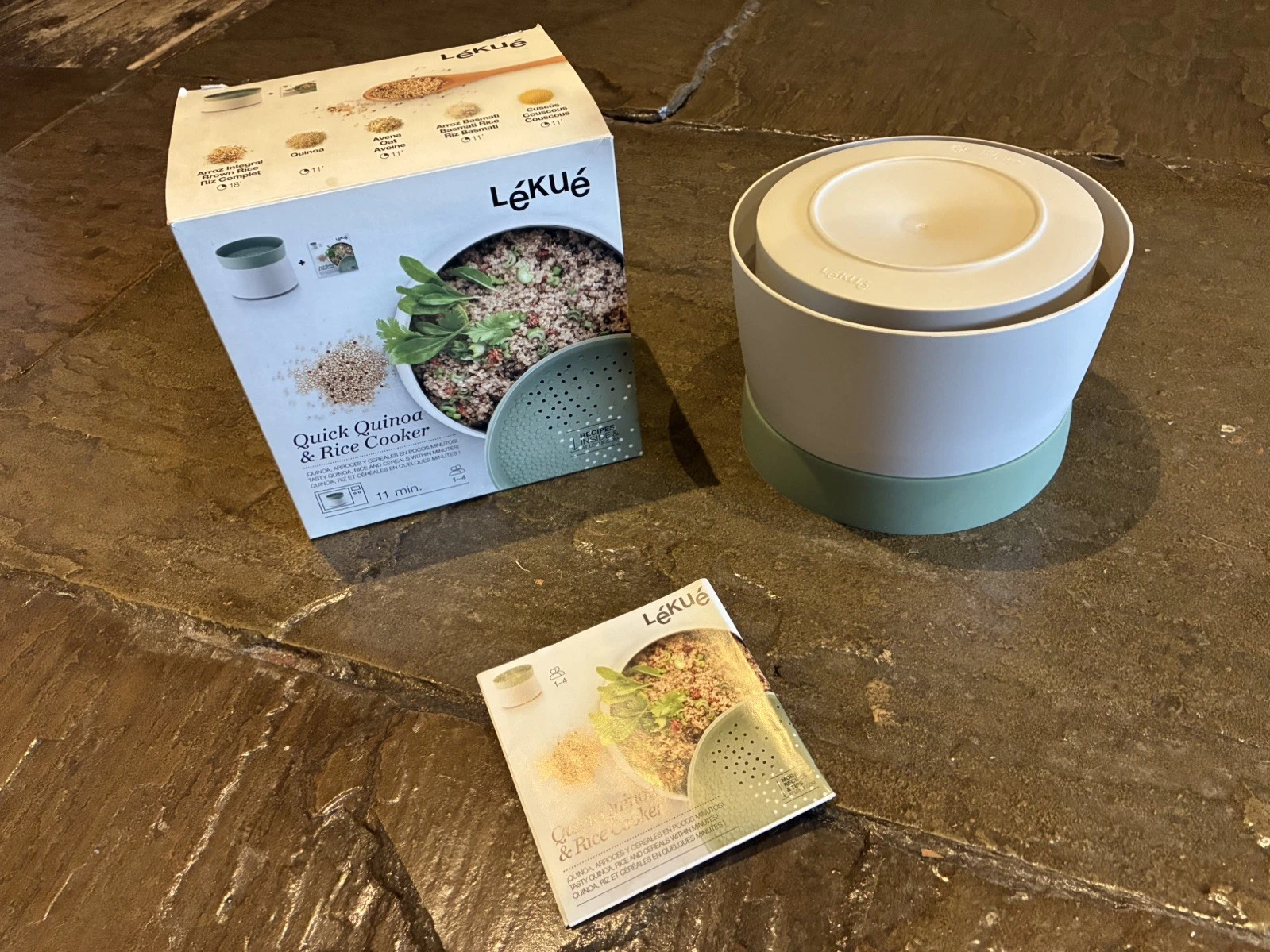 Lekue Quick Quinoa & Rice Cooker Boxed & Instructions opened but not used
Opens in a new window or t