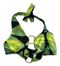 NWOT Louisa Ballou Sex Wax Bikini Top in Green