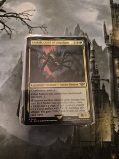 MTG Shelob Child of Ungoliant Custom Spider Commander Deck Magic The Gathering