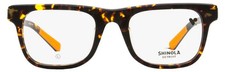 NEW Authentic SHINOLA SH15002 242 51 Dark Amber Tortoise Eyeglasses w Case
