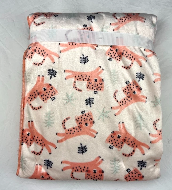 Manta Rene Rofe Guepardo Princesa Tigre Bebé Niña Peluche Sherpa Bon Bebe Gato Nueva con Etiquetas Foto 3 de 3