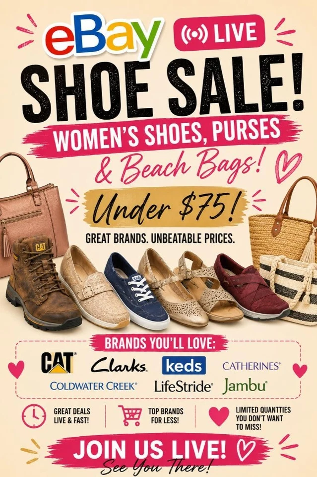 🚨Women's Shoes, Purses & Beach Bags Under $75🚨