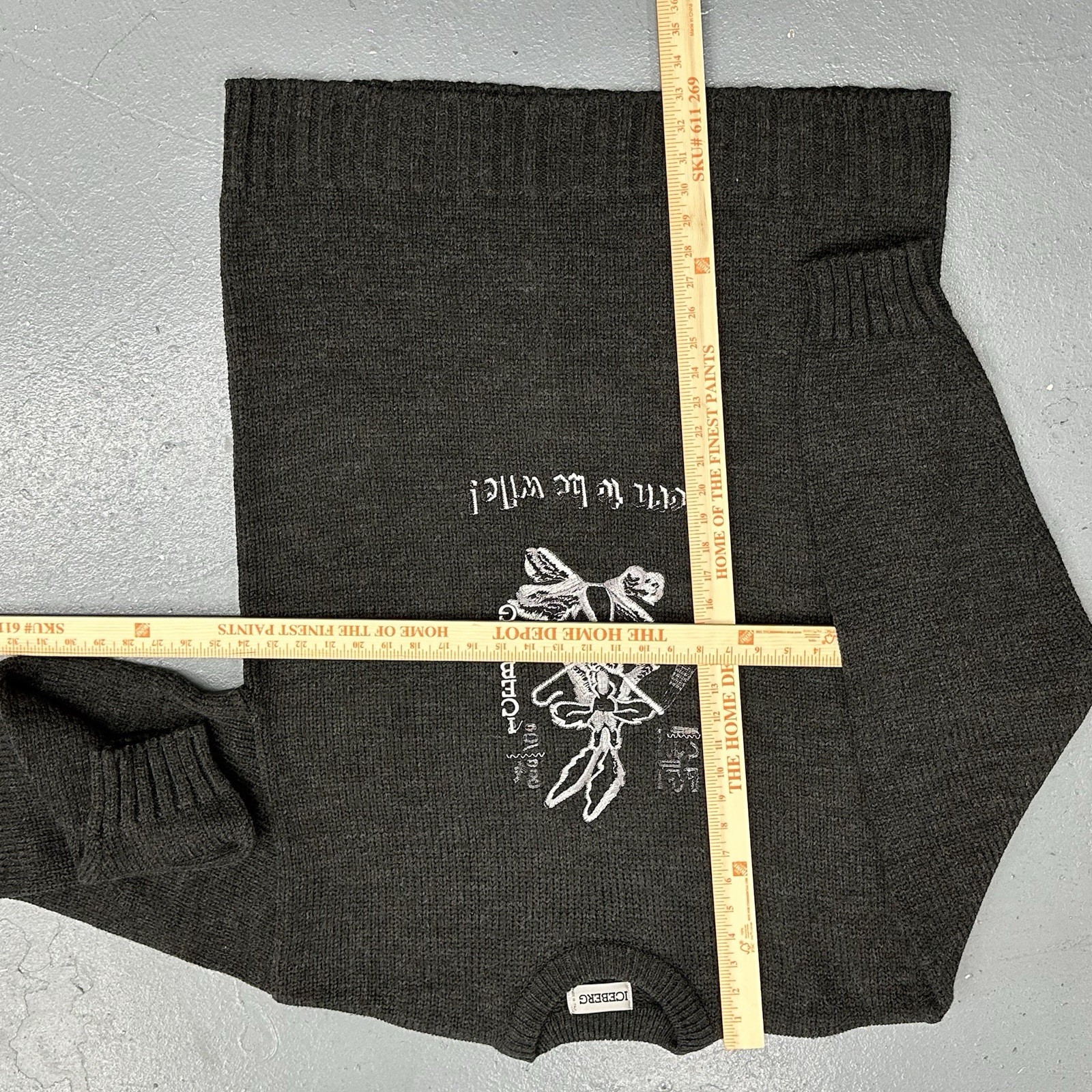 Vintage Iceberg History Sweater Mens 2XL Looney Tunes Sweater Knit Cartoon image 6