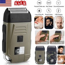 Men's USB Rechargeable Electric Shaver Trimmer Razor for Beard and Hair Shaving