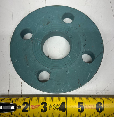 32mm (1-1/4'') Steel Plated Flange Blue/Green Oxide Coat Class 150 PN16 EU ST37.2
