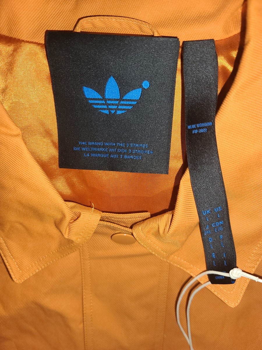 ADIDAS BLUE VERSION TIE-BREAK CANVAS JACKET - FOCUS ORANGE ADIDAS BLUE VERSION TIE-BREAK CANVAS JACKET - FOCUS ORANGE