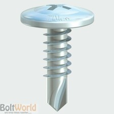 4.2 x 25 WAFER HEAD DRYWALL / DRY LINING SCREWS, SELF DRILLING ZINC PLATED