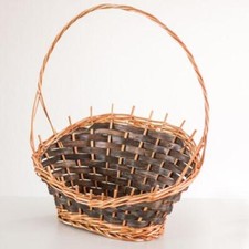 Wicker Basket,Decorative Basket,Fruit Basket Naturweide, Woven Ironing Presents