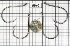 100 #9/0 Offset Octopus Circle Fishing Hooks 2X Strong Chemically Sharpened USA!