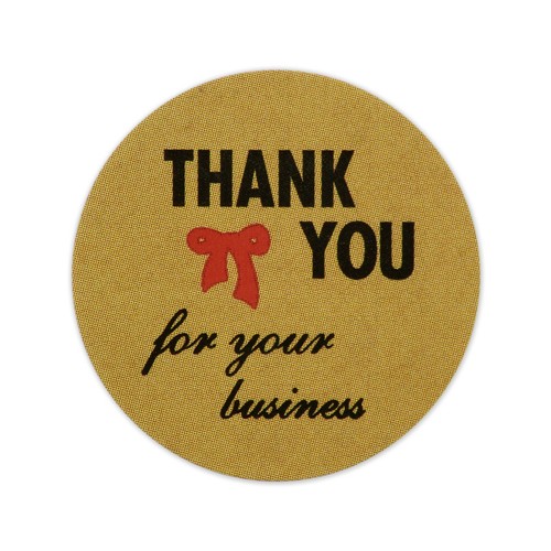 x100 Thank You Stickers For Your Purchase Business Labels Round Heart Wedding - Picture 49 of 73
