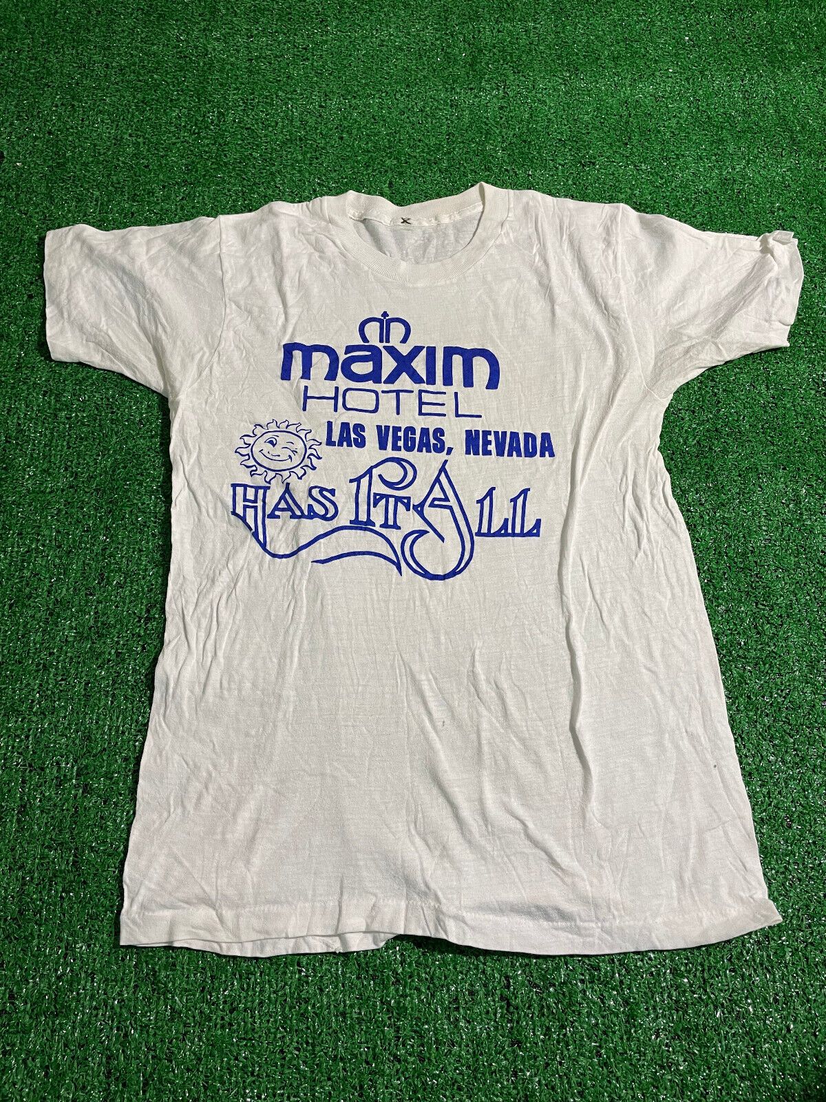 Vtg 80s Maxin Hotel Las Vegas Nevada T-Shirt Sz S… - image 1