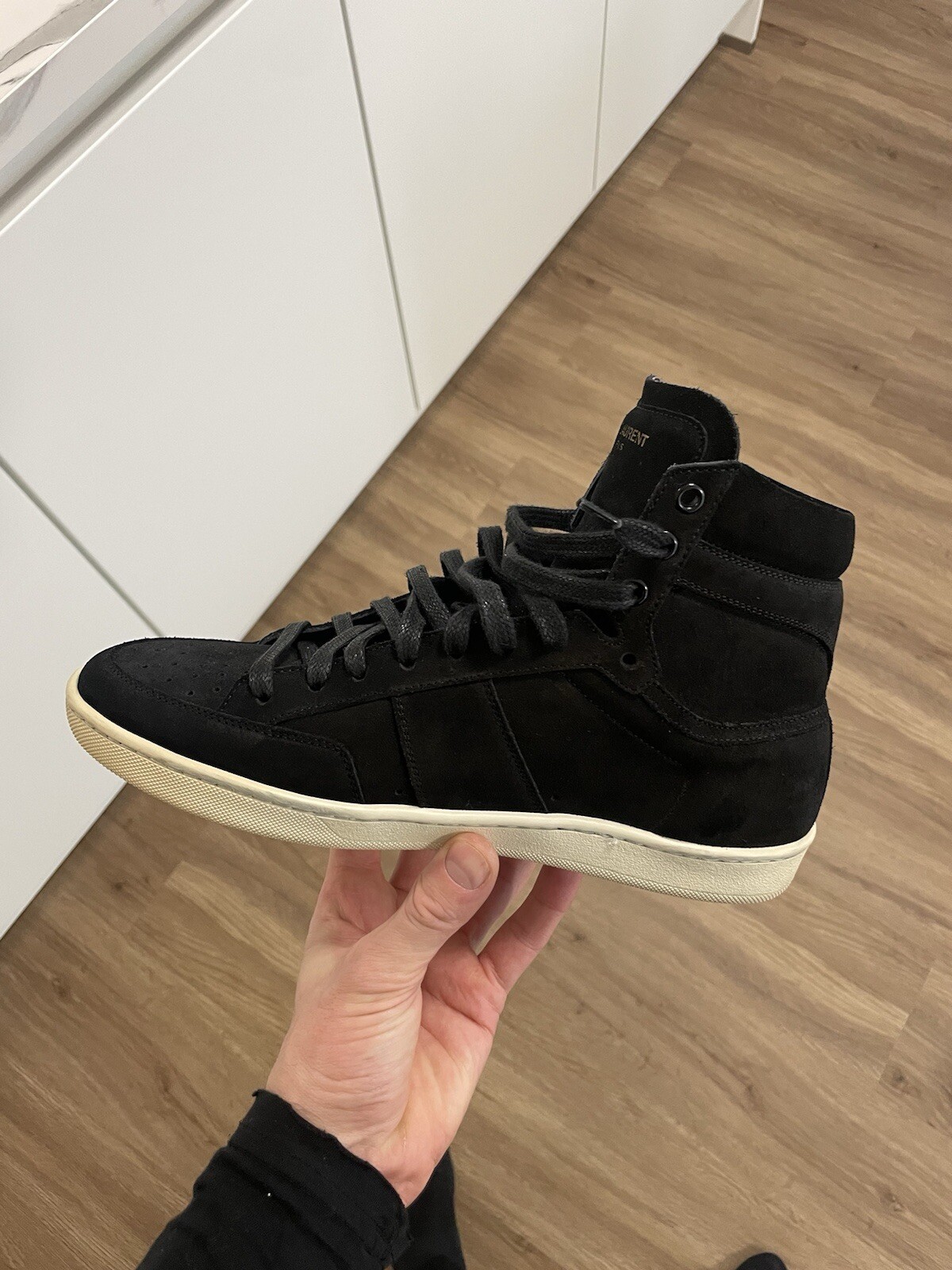 Sneakers alte Saint Laurent scamosciate Sl 10H 100% autentiche!