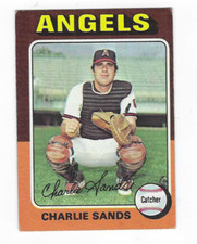 1975 TOPPS CHARLIE SANDS #548 CALIFORNIA ANGELS