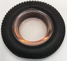 Antique Vintage Pennsylvania Tires Gas Station Rubber & Glass Ashtray Sign