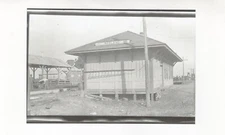 4x6 photo, Kansas City Southern Railroad Depot, Redland, Oklahoma. Circa 1920