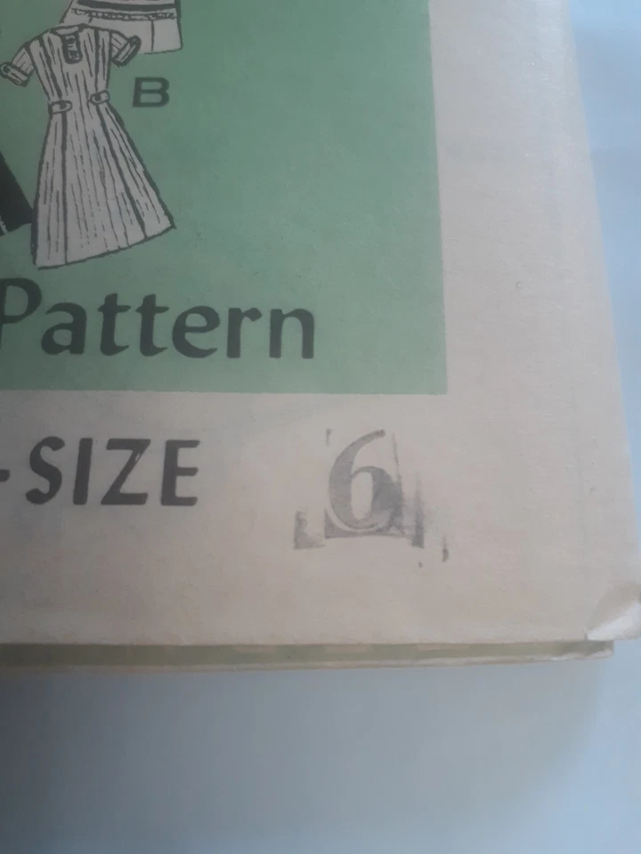 Dress Princess A Line Girls 6 Sewing Pattern 4691 Mail Order VTG UC Sleeveless - Image 3 of 4